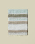 Peserico - S31504C0 | 932 - Schal zweifarbig gestreift - mint ecru
