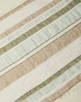 Peserico - S31504C0 | 932 - Schal zweifarbig gestreift - mint ecru