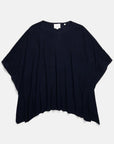 Vince - CAK10794VNC - Poncho Kaschmir Rückseite - Küstenblau