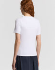 Peserico - Micro-rib Jersey T-shirt - Light White - S06939J0