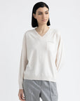 Peserico - S99603F12 B41 - Pullover Seide Wolle Kaschmir - Hainbuche
