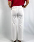 Seductive - Kimberly 8876 | 110 - Weite Hose mit elastischem Bund - weiß