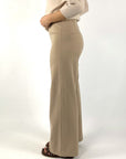 Verführerische Kimberly-Hose mit weitem Bein und elastischem Bund – Warmes Taupe – 929628 | 8876