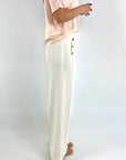 Verführerisch - Bridget | 9545 - Hose mit goldenen Knöpfen - Off White