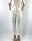 Seductive - Gioia 9545 | 120 - Gerade Hose mit Knöpfen - Off-White