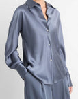 Vince - V055413024 - Seidensatinbluse - IRIS WATER