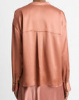 Vince - V055413009 - Bluse mit Stehkragen - Bernstein