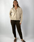 Nineto9 - S577 | 2050 - Gillet kurze Reisekleidung - hellbeige