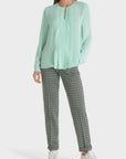Marc Cain - TC 51.13 W39 | 505 - Bluse mit V-Faltenträgern vorne - Mint