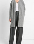 Vince - V068579643 - Weicher Cardigan-Mantel - Mittelgrau