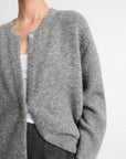 Vince - V068579643 - Weicher Cardigan-Mantel - Mittelgrau