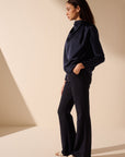 Oscar the collection - Tullah top - Bluse locker fallend - marine