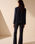 Oscar the collection - Tullah top - Bluse locker fallend - marine