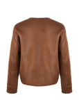 Urbancode - BJ20010 - Mantel kort zonder kraag - toffee