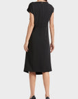 Marc Cain - VC 21.25 W56 | 900 - Kleid mit drapierter Taille - Schwarz