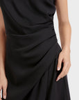 Marc Cain - VC 21.25 W56 | 900 - Kleid mit drapierter Taille - Schwarz