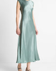 Vince - V133752003|376 - Slip dress - lindegroen