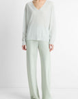 Vince - V108379702 - Pullover V Kaschmir Seide - Aqua