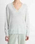 Vince - V108379702 - Pullover V Kaschmir Seide - Aqua