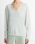 Vince - V108379702 - Pullover V Kaschmir Seide - Aqua