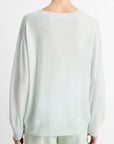 Vince - V108379702 - Pullover V Kaschmir Seide - Aqua