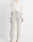 Vince - V025812972 - Seidenstretch-Poloshirt - Off-White