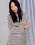 Marc Cain - XC 34.36 J47 | 182 - Blazer met ruit - SMOKE