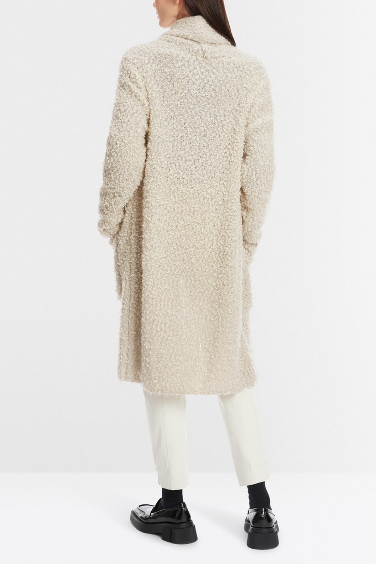 Marc Cain - XC 39.19 M05 | 182 - Cardigan lang bouclé - smoke