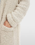 Marc Cain - XC 39.19 M05 | 182 – Cardigan aus langem Bouclé – Rauch