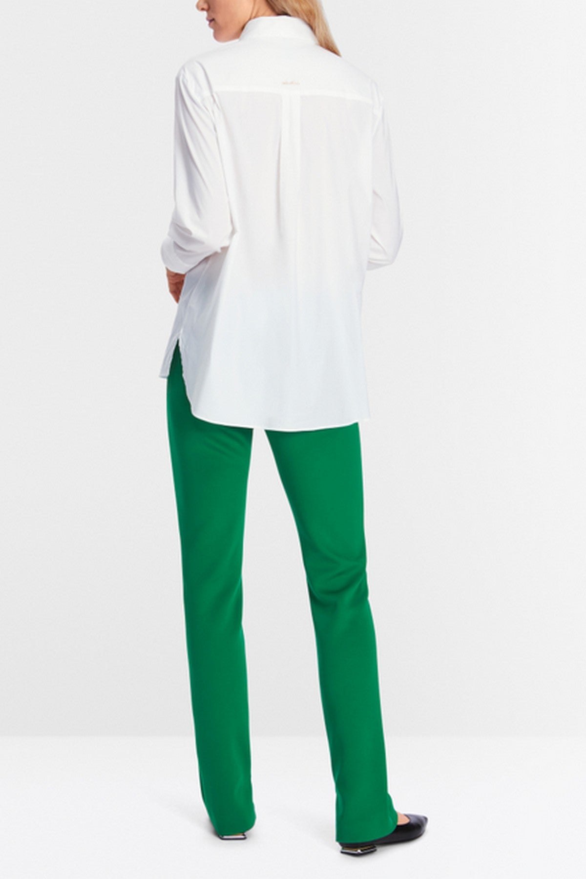 Marc Cain Collections - XC 51.04 W71 | 100 - Blouse met brede manchetten wit