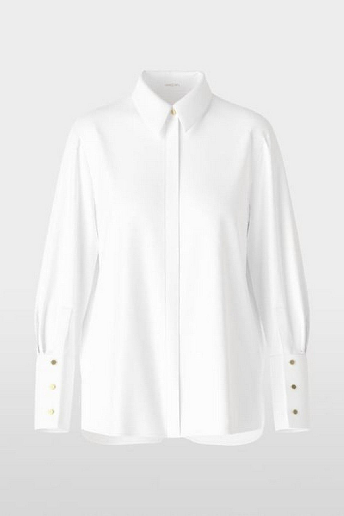 Marc Cain Collections - XC 51.04 W71 | 100 - Blouse met brede manchetten wit