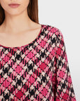 Marc Cain - XC 51.43 W79 | 244 - Hemdbluse Karomuster - Fuchsia