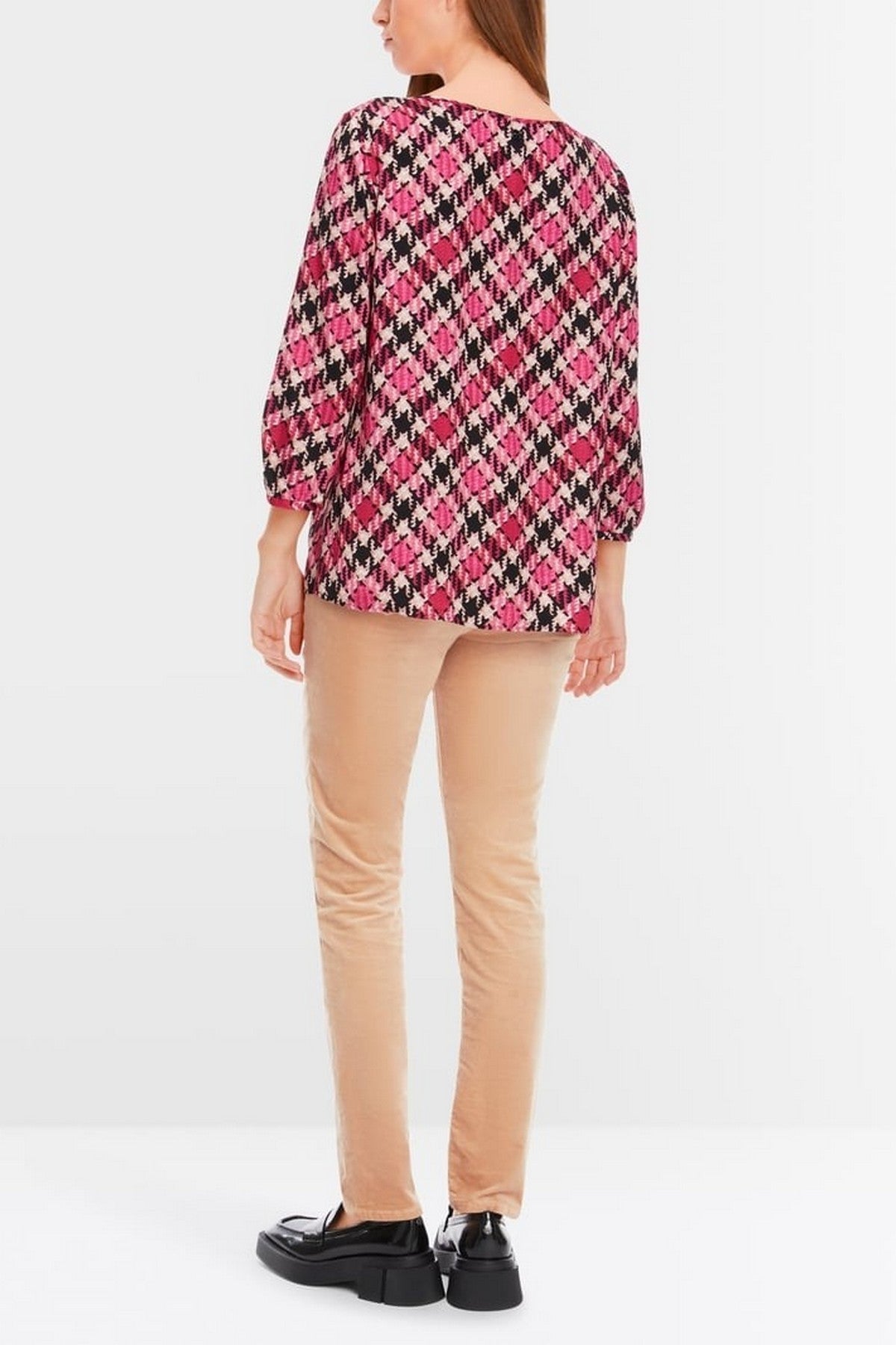 Marc Cain - XC 51.43 W79 | 244 - Shirtbloes ruitmotief - fuchsia