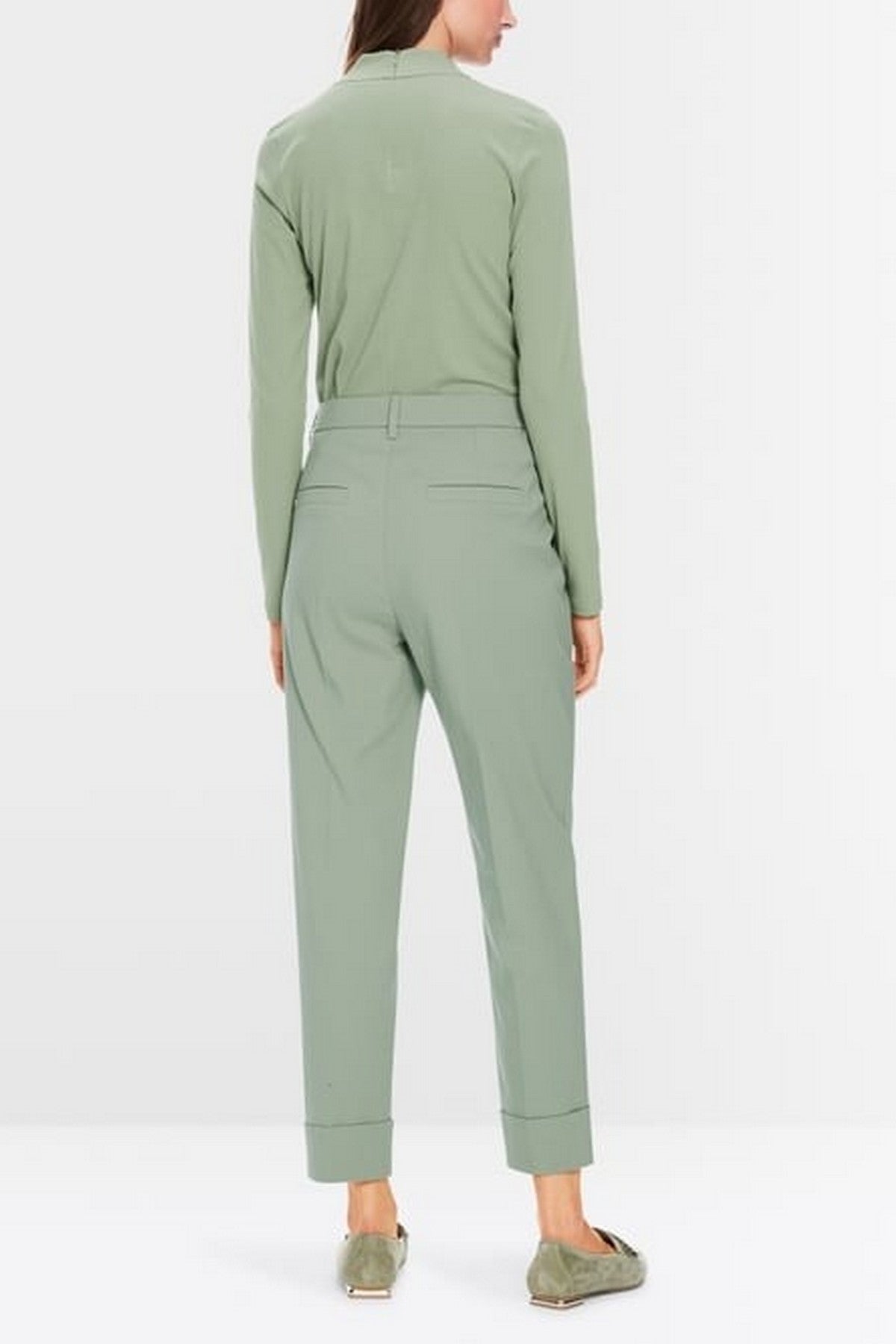 Marc Cain - XC 81.17 W06 | 503 - Broek omslag naad frozen sage