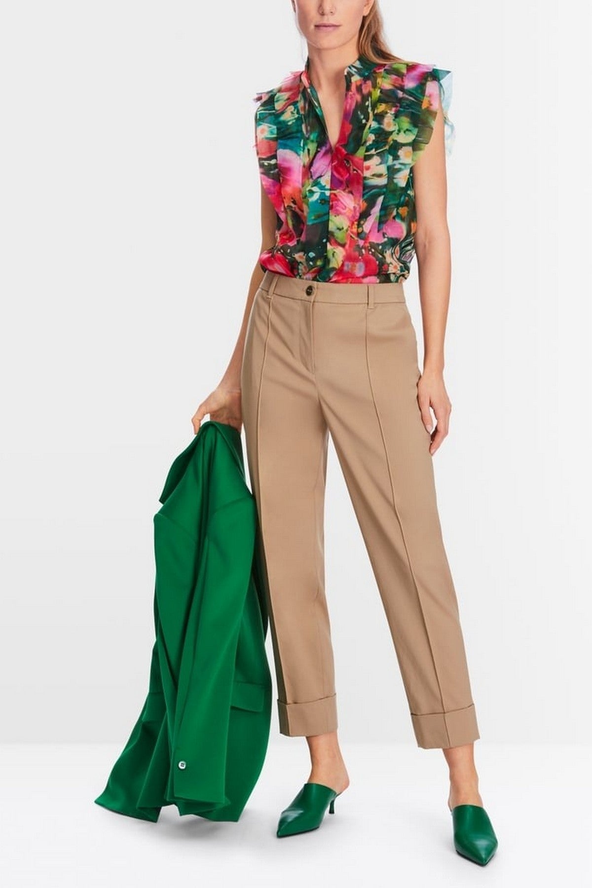 Marc Cain - XC 81.17 W06 | 618 - Broek omslag - bright toffee