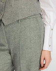Marc Cain - XC 81.17 W27 | 503 - Wickelhose Chevron Frozen Sage