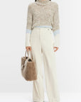 Marc Cain - XC 81.49 J31 | 182 - Weite Feinripphose - Smoke