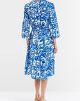 Marc Cain - YC 21.37 W68 | 366 - Hemdblusenkleid Print - Enzianblau
