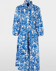 Marc Cain - YC 21.37 W68 | 366 - Hemdblusenkleid Print - Enzianblau