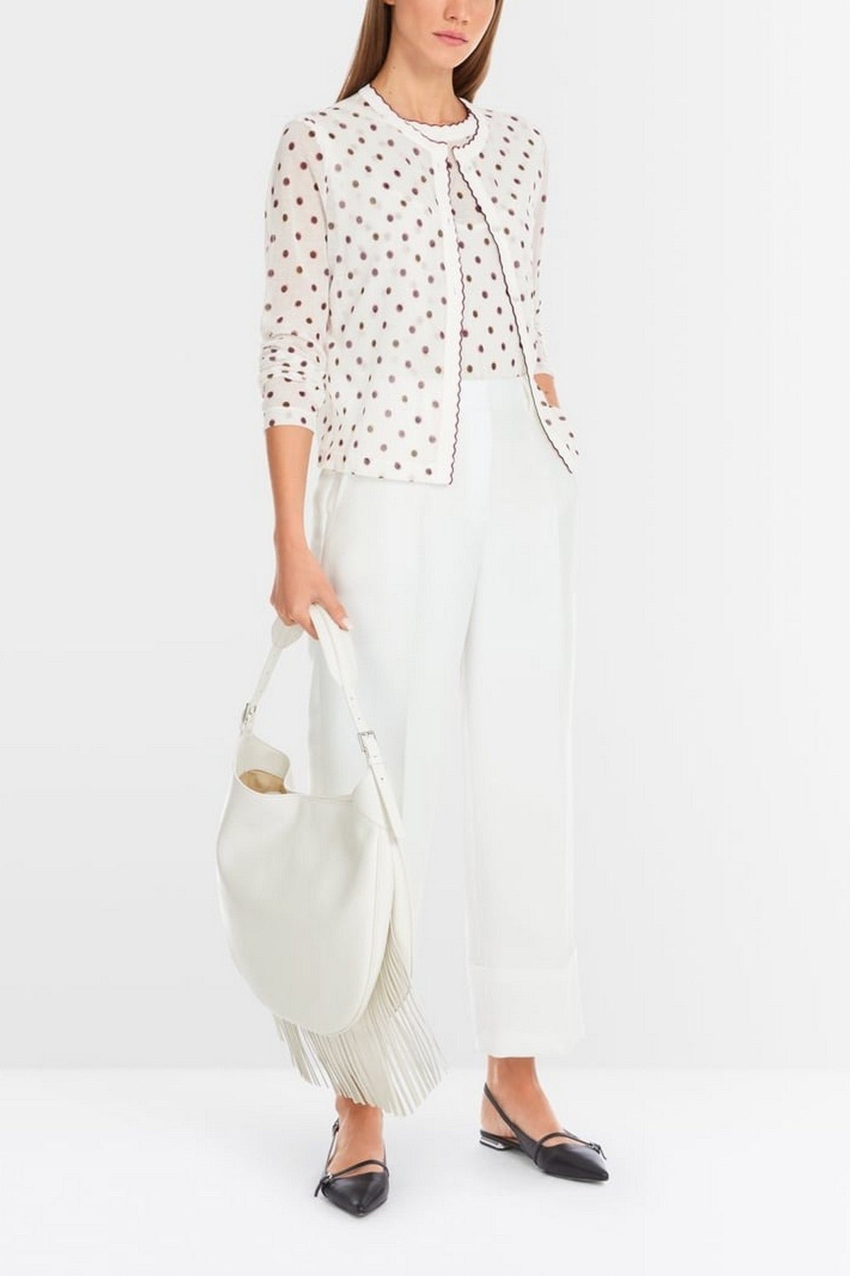 Marc Cain - YC 39.07 M24 | 110 - Gillet gestippeld - off white