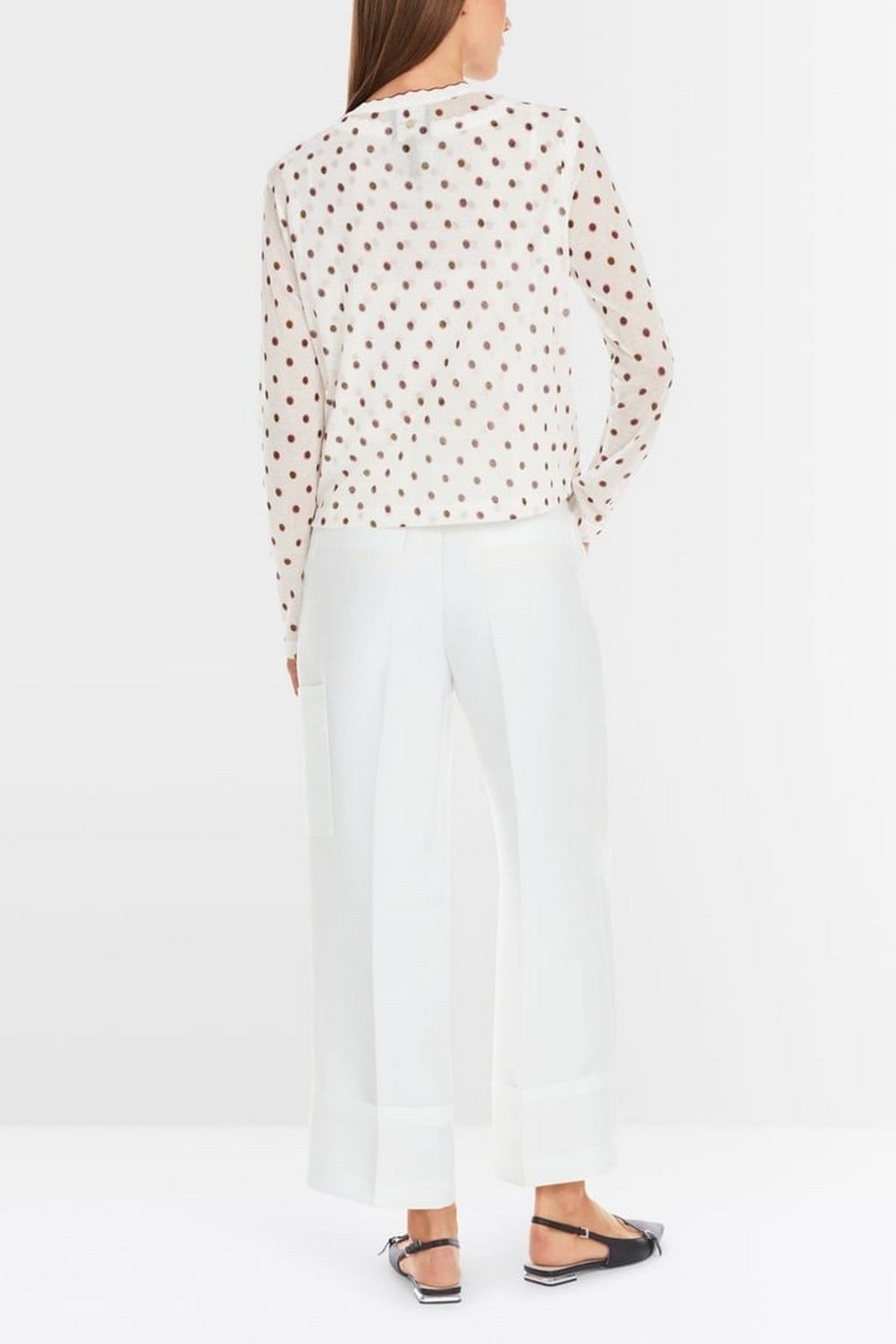 Marc Cain - YC 39.07 M24 | 110 - Gillet gestippeld - off white