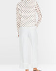 Marc Cain - YC 39.07 M24 | 110 - Gillet gepunktet - off white