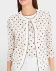 Marc Cain - YC 39.07 M24 | 110 - Gillet gepunktet - off white