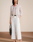 Marc Cain - YC 39.07 M24 | 110 - Gillet gepunktet - off white