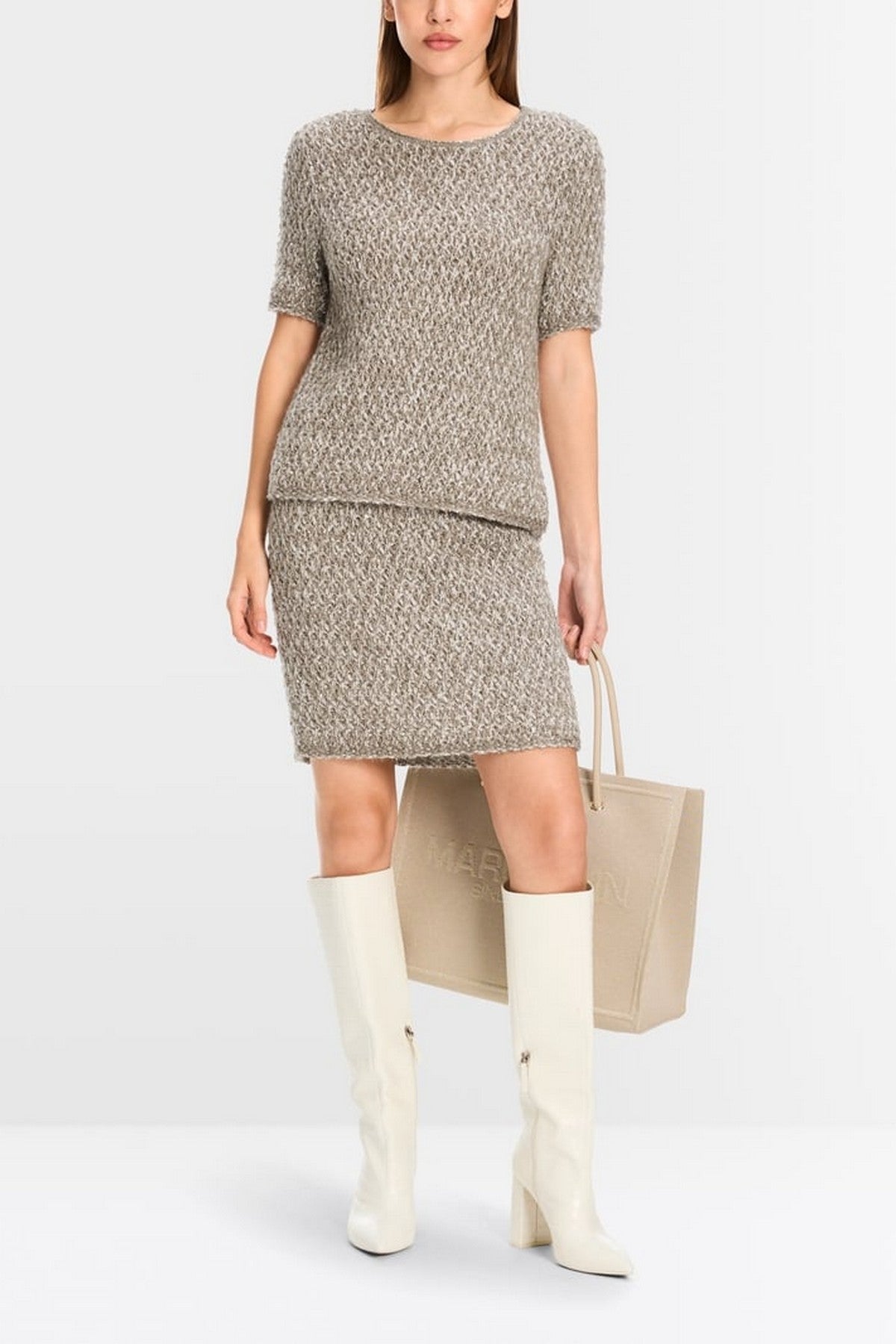 Marc Cain - YC 41.29 M16 | 581 - Pull bouclé - sage powder