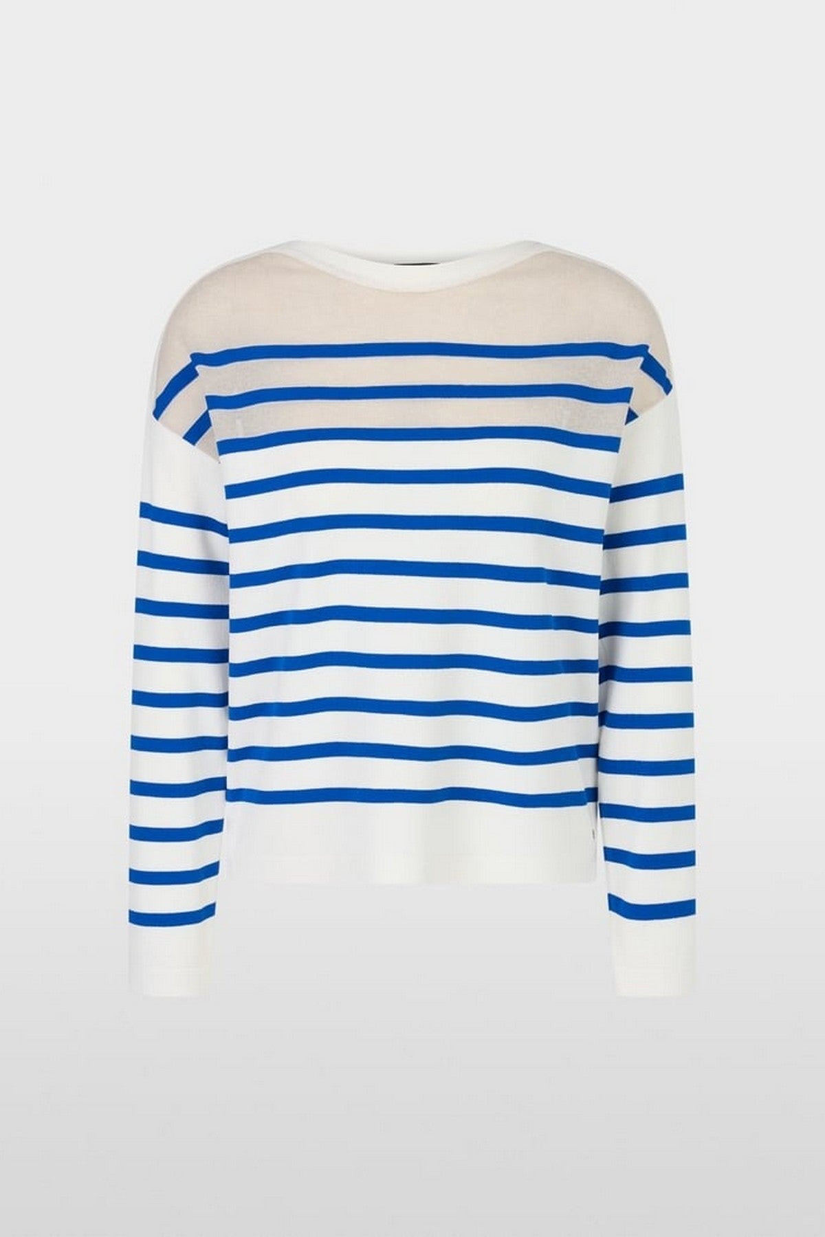 Marc Cain - YC 41.39 M42 | 366 - Pull met strepen - gentian blue