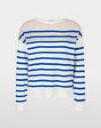 Marc Cain - YC 41.39 M42 | 366 - Pullover mit Streifen - enzianblau