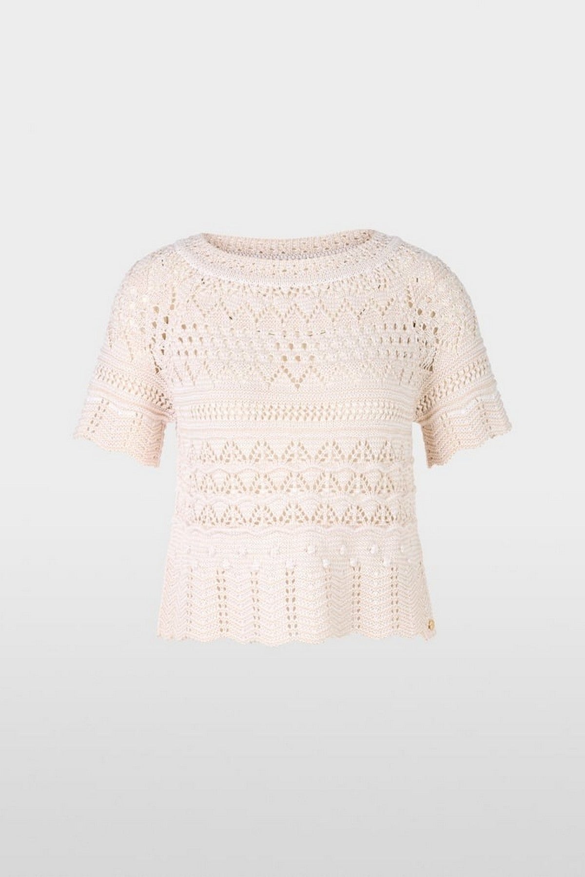 Marc Cain - YC 41.40 M47 | 153 - Ajourtrui korte mouwen -magnolia