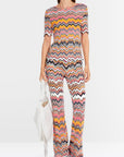Marc Cain - YC 41.43 M29 | 236 - Pullover mit Zickzack-Print - Bonbonrosa