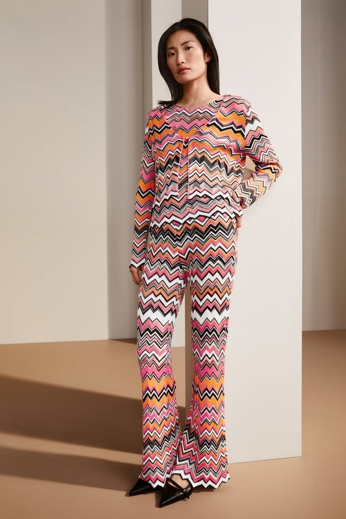 Marc Cain - YC 41.43 M29 | 236 - Truitje zigzag print - candy pink
